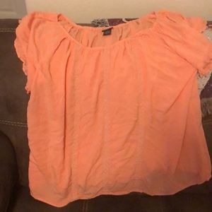 Peach blouse